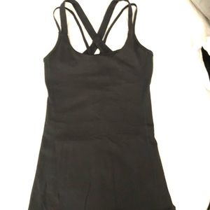 Mono B tank, small, built in bra. Black